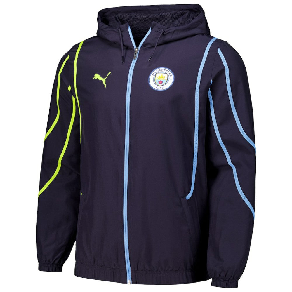 Manchester City 2024/25 Pre-Match Anthem dryCELL Full-Zip Hoodie Jacket Navy - Puma outlet