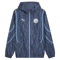 Manchester City 2024/25 Pre-Match Anthem dryCELL Full-Zip Hoodie Jacket Blue - Puma