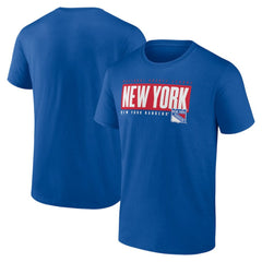 New York Rangers Fanatics Blocked Out T-Shirt - Blue - NHL 201648786