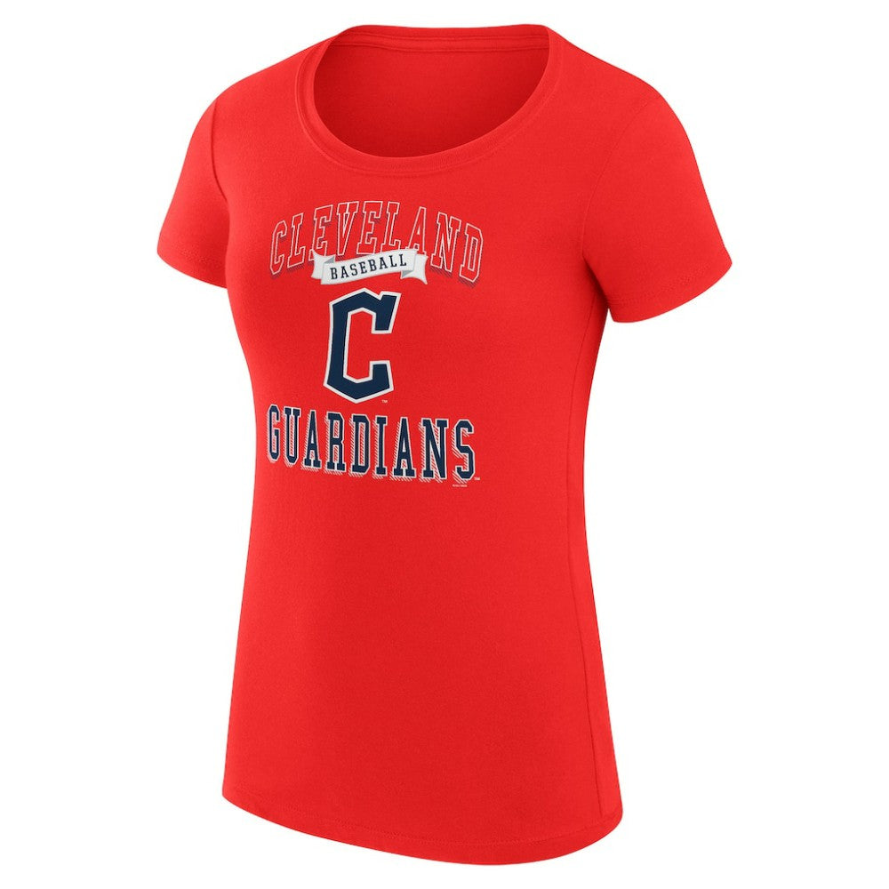 Cleveland Guardians G-III 4Her by Carl Banks Women's Super-Slim Fit Lightweight Team Logo Graphic T-Shirt - Red - MLB Discount