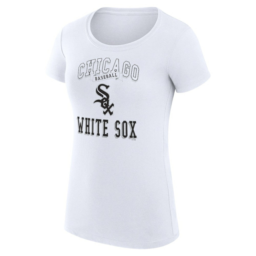 Chicago White Sox G-III 4Her by Carl Banks Women's Super-Slim Fit Lightweight Team Logo Graphic T-Shirt - White - MLB on Sale
