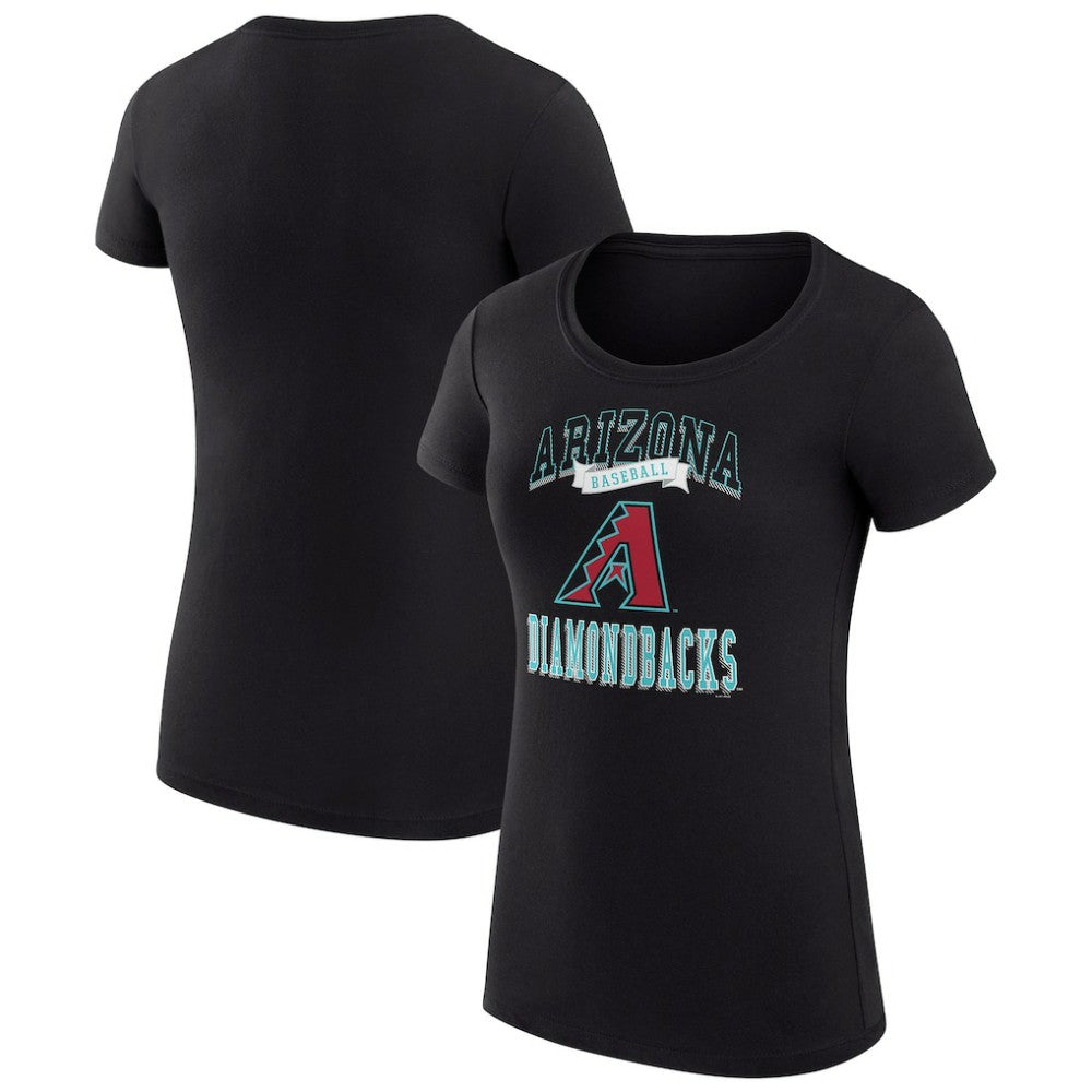Arizona Diamondbacks G-III 4Her by Carl Banks Women's Super-Slim Fit Lightweight Team Logo Graphic T-Shirt - Black - MLB Online