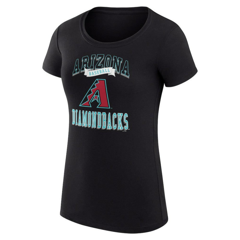Arizona Diamondbacks G-III 4Her by Carl Banks Women's Super-Slim Fit Lightweight Team Logo Graphic T-Shirt - Black - MLB Online