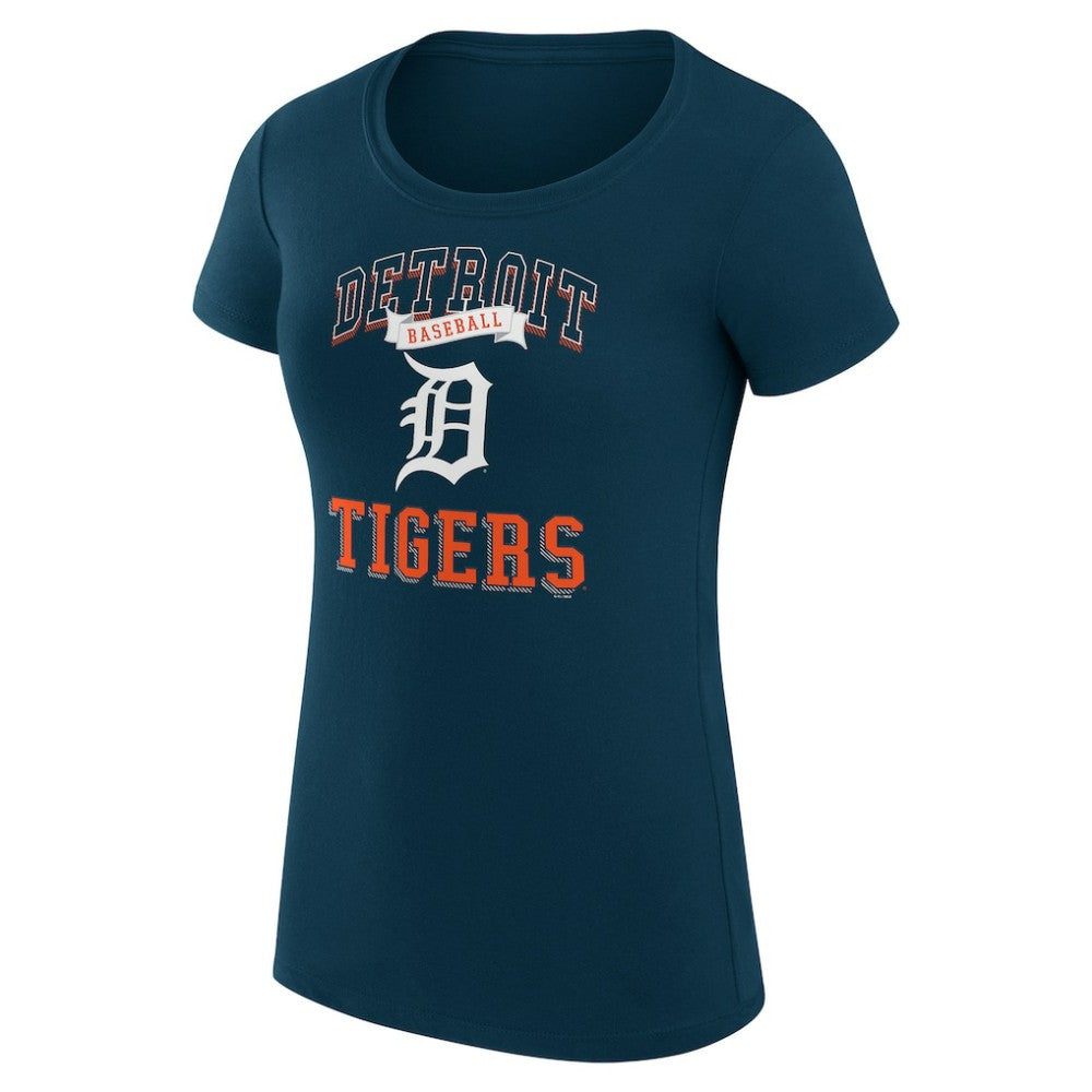 Detroit Tigers G-III 4Her by Carl Banks Women's Super-Slim Fit Lightweight Team Logo Graphic T-Shirt - Navy - MLB Discount