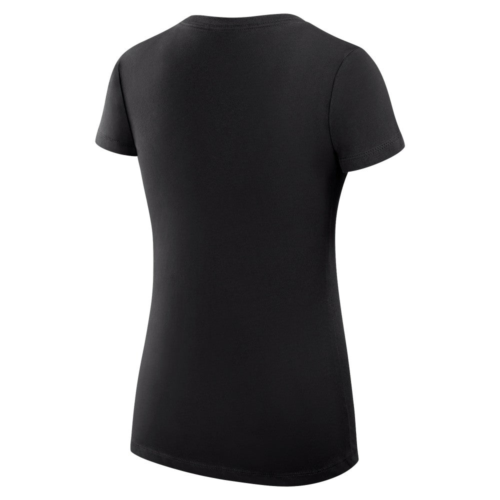 Cincinnati Reds G-III 4Her by Carl Banks Women's Super-Slim Fit Lightweight Team Logo Graphic V-Neck T-Shirt - Black - MLB Discount