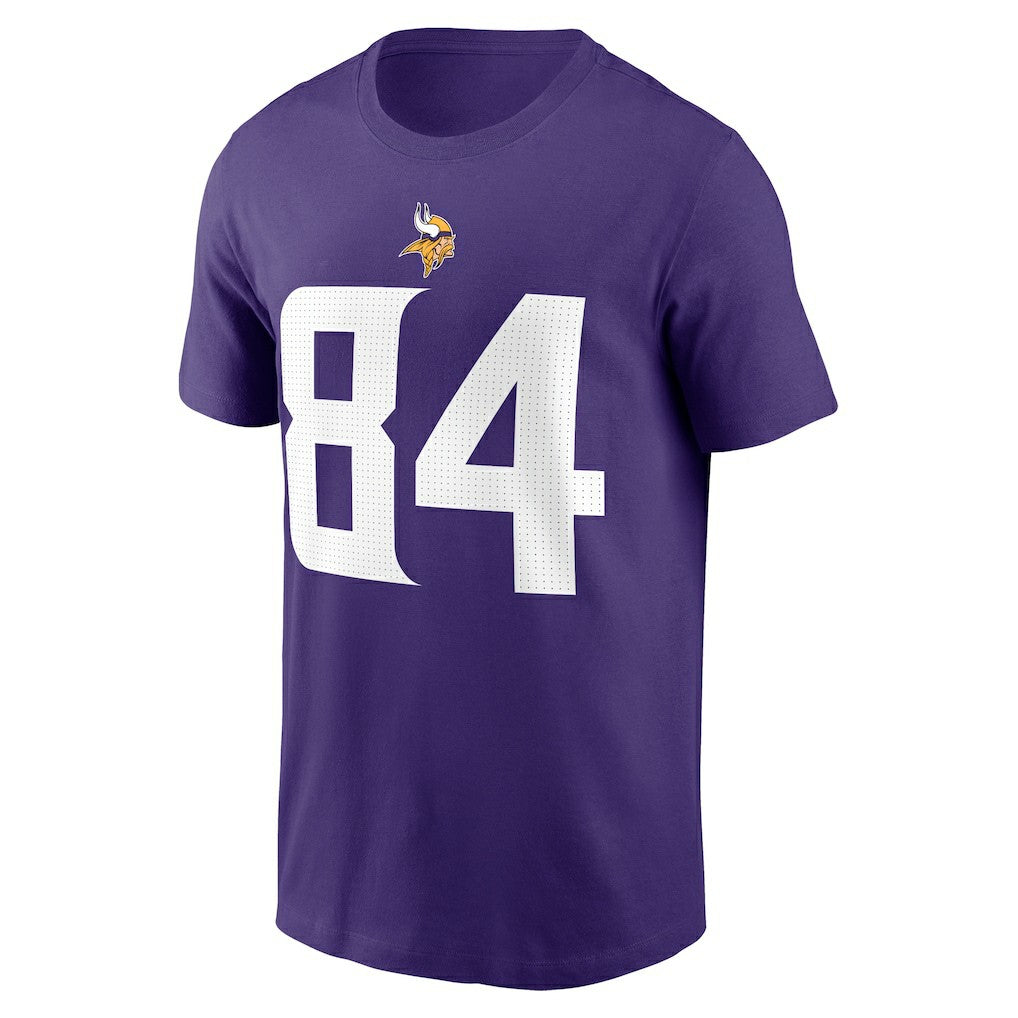 Nike Randy Moss Minnesota Vikings Retired Player Name & Number T-Shirt Purple