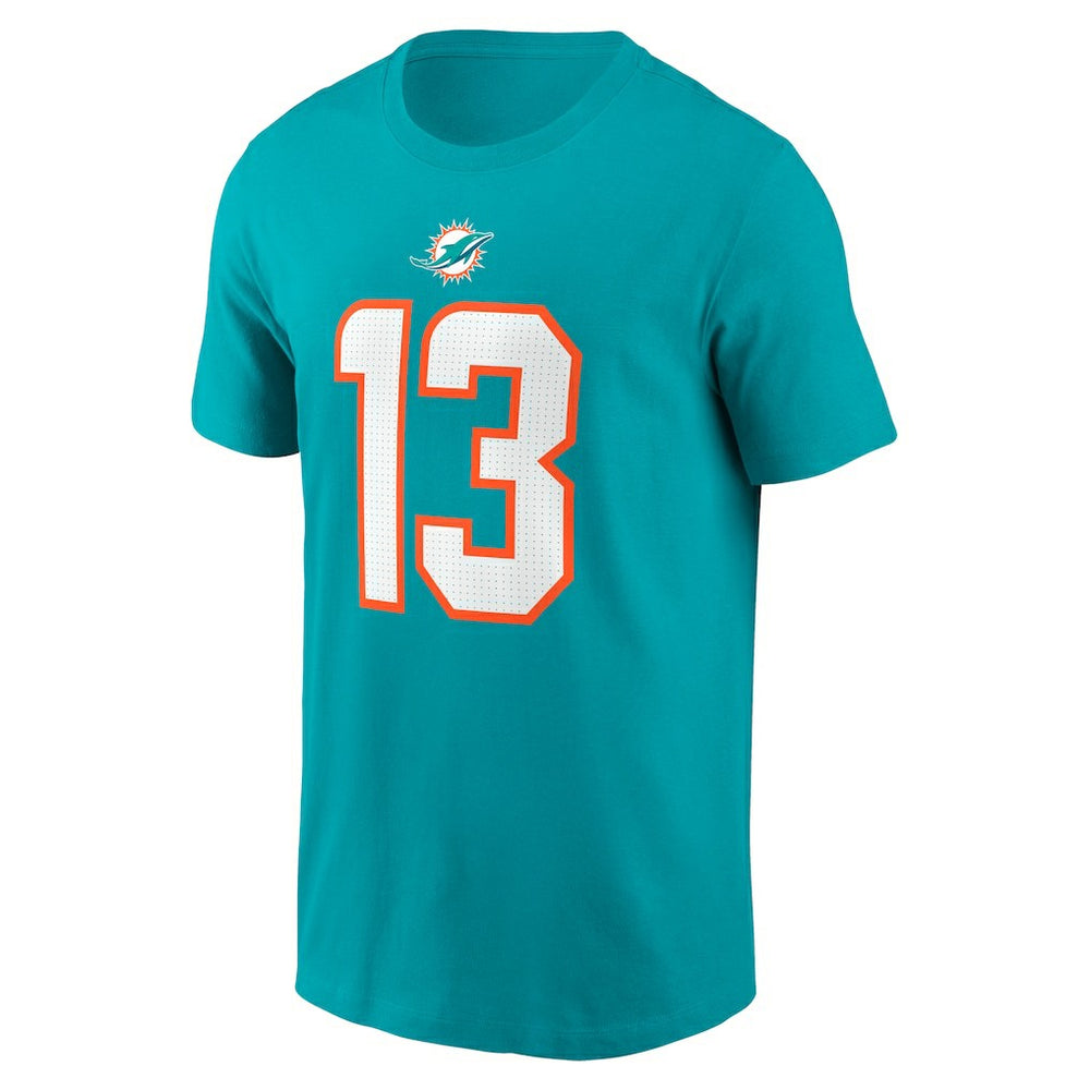 Nike Dan Marino Miami Dolphins Retired Player Name & Number T-Shirt Aqua