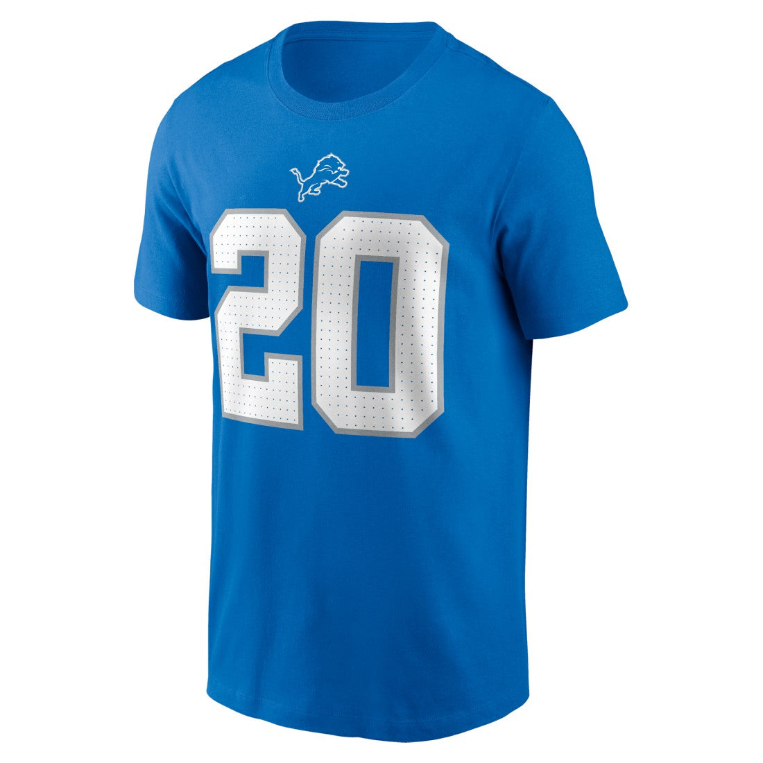 Nike Barry Sanders Detroit Lions Retired Player Name & Number T-Shirt Blue