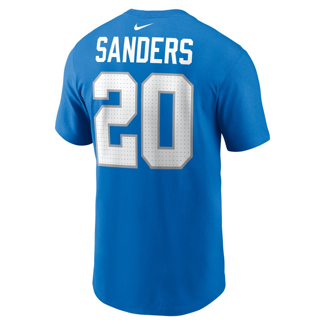Nike Barry Sanders Detroit Lions Retired Player Name & Number T-Shirt Blue