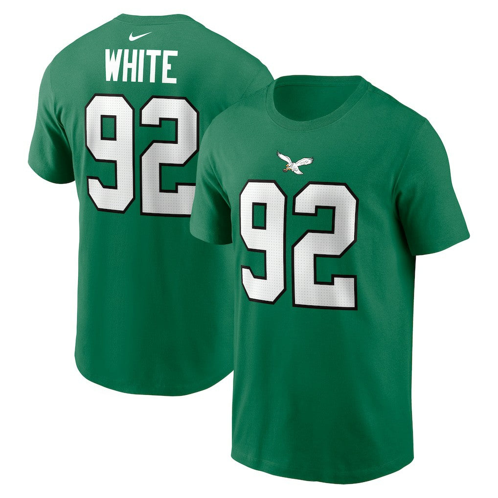 Nike Reggie White Philadelphia Eagles Retired Player Name & Number T-Shirt Kelly Green