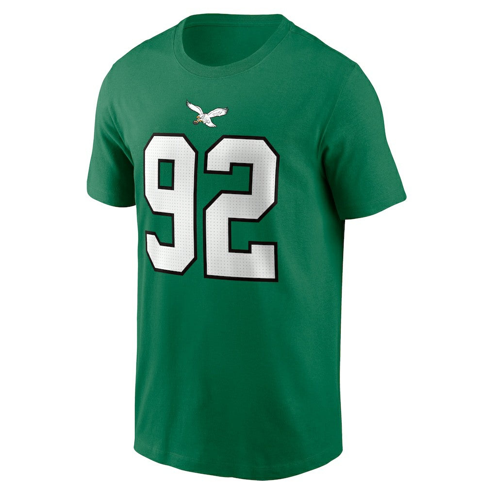 Nike Reggie White Philadelphia Eagles Retired Player Name & Number T-Shirt Kelly Green