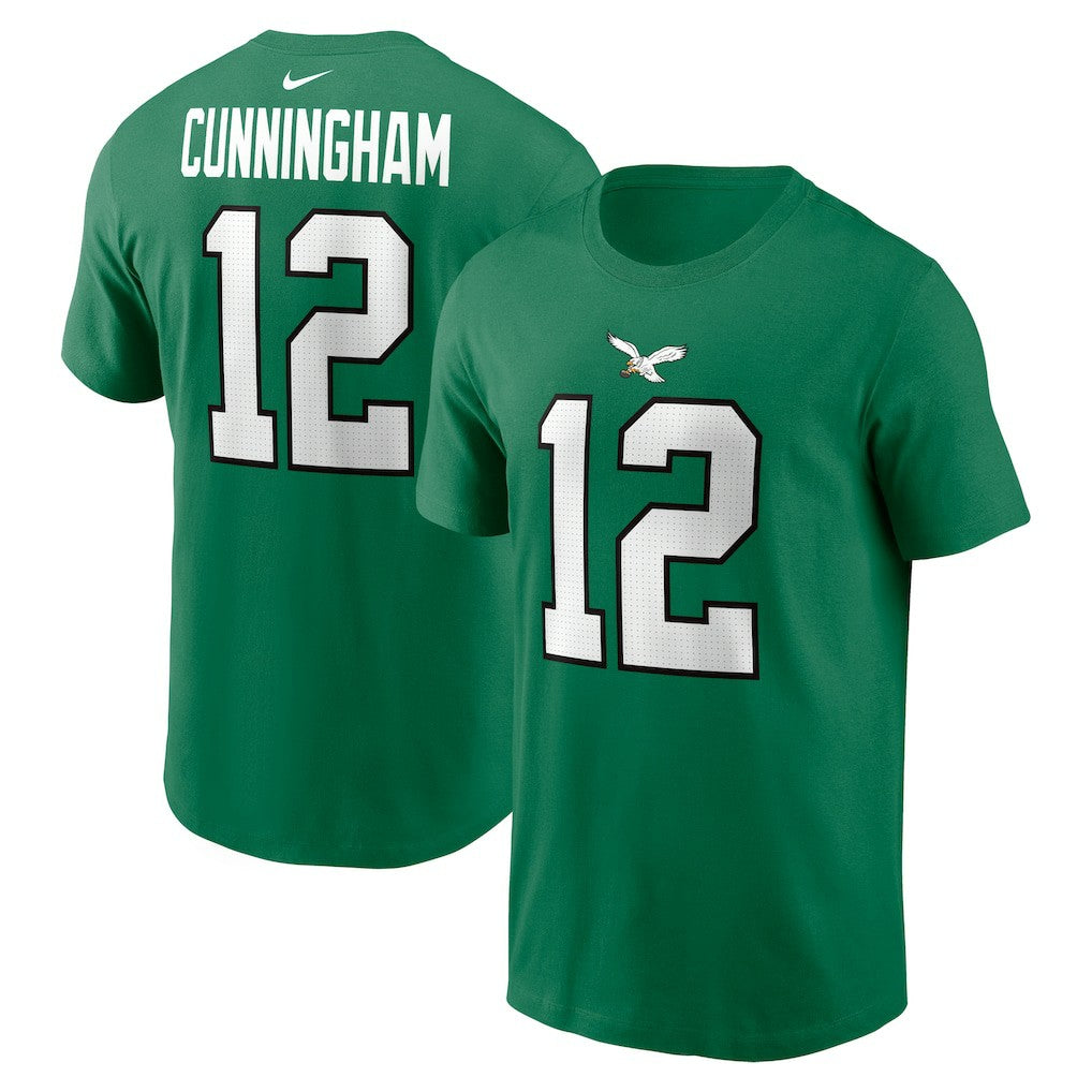 Nike Randall Cunningham Philadelphia Eagles Retired Player Name & Number T-Shirt Kelly Green