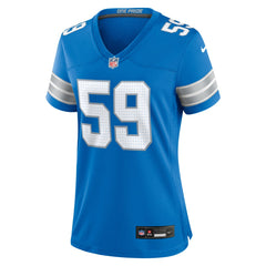Nike Giovanni Manu Detroit Lions Women's Team Game Jersey Blue