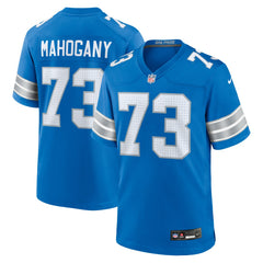 Nike Christian Mahogany Detroit Lions Team Game Jersey Blue