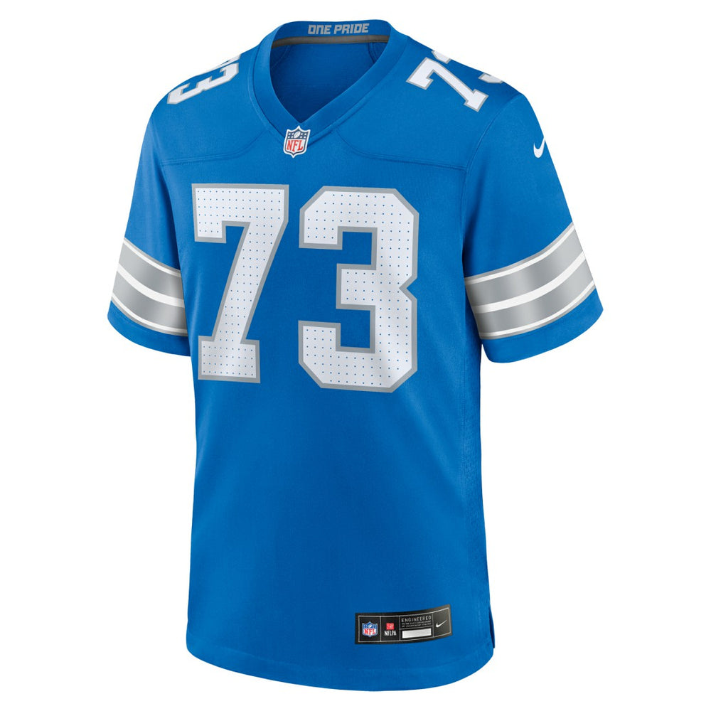 Nike Christian Mahogany Detroit Lions Team Game Jersey Blue