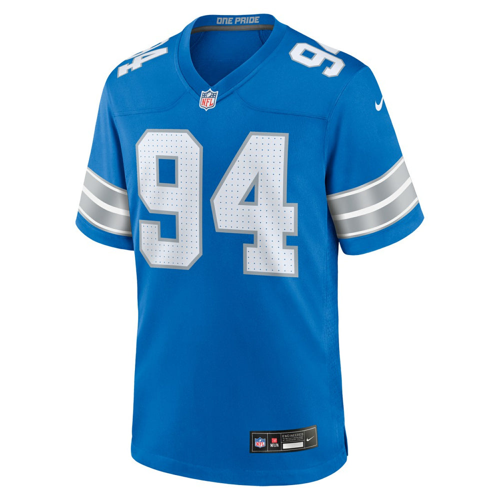 Nike Mekhi Wingo Detroit Lions Team Game Jersey Blue