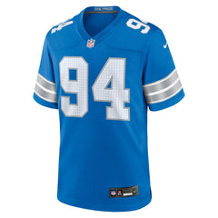 Nike Mekhi Wingo Detroit Lions Team Game Jersey Blue