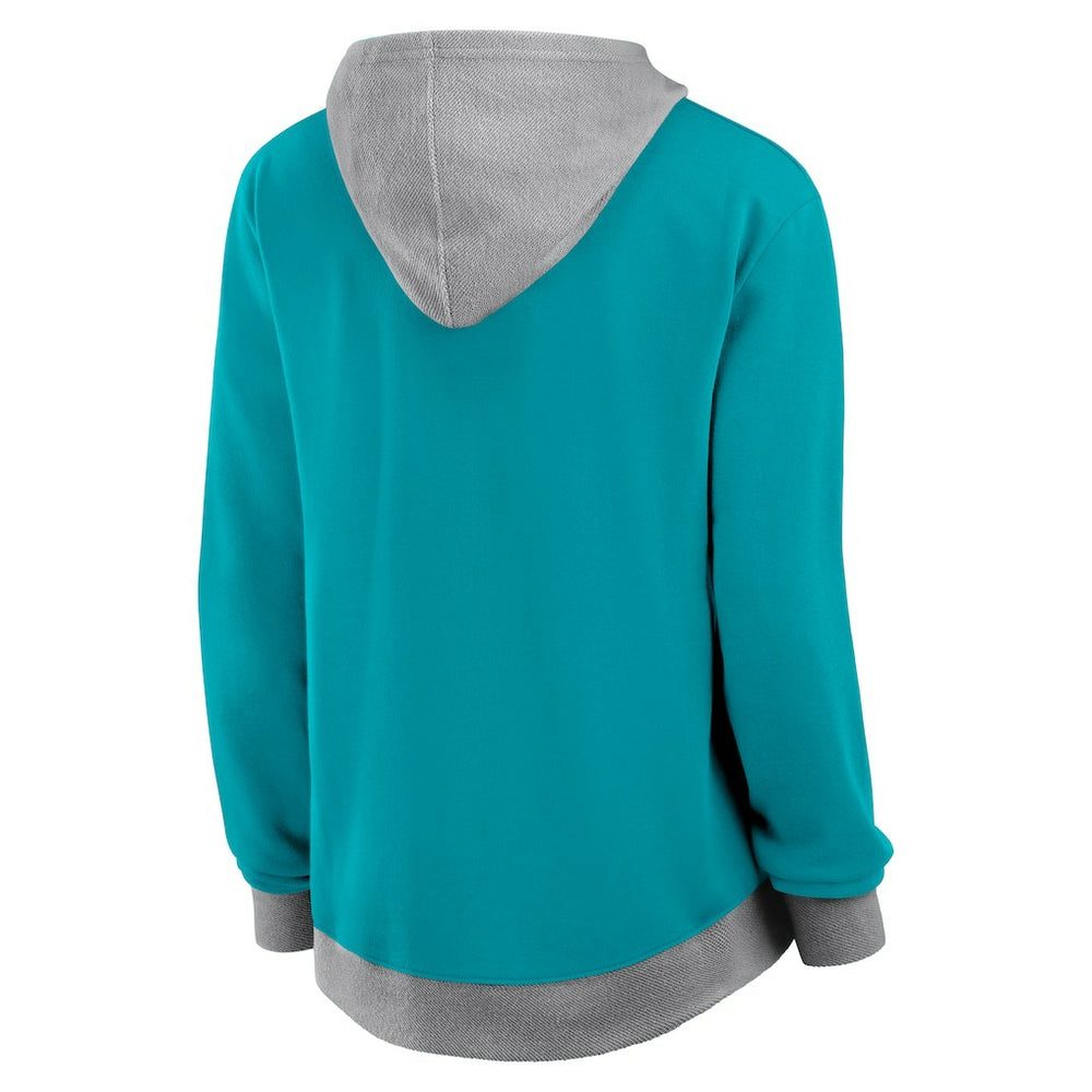 Fanatics Miami Dolphins Women's Hit It Full-Zip Hoodie Aqua
