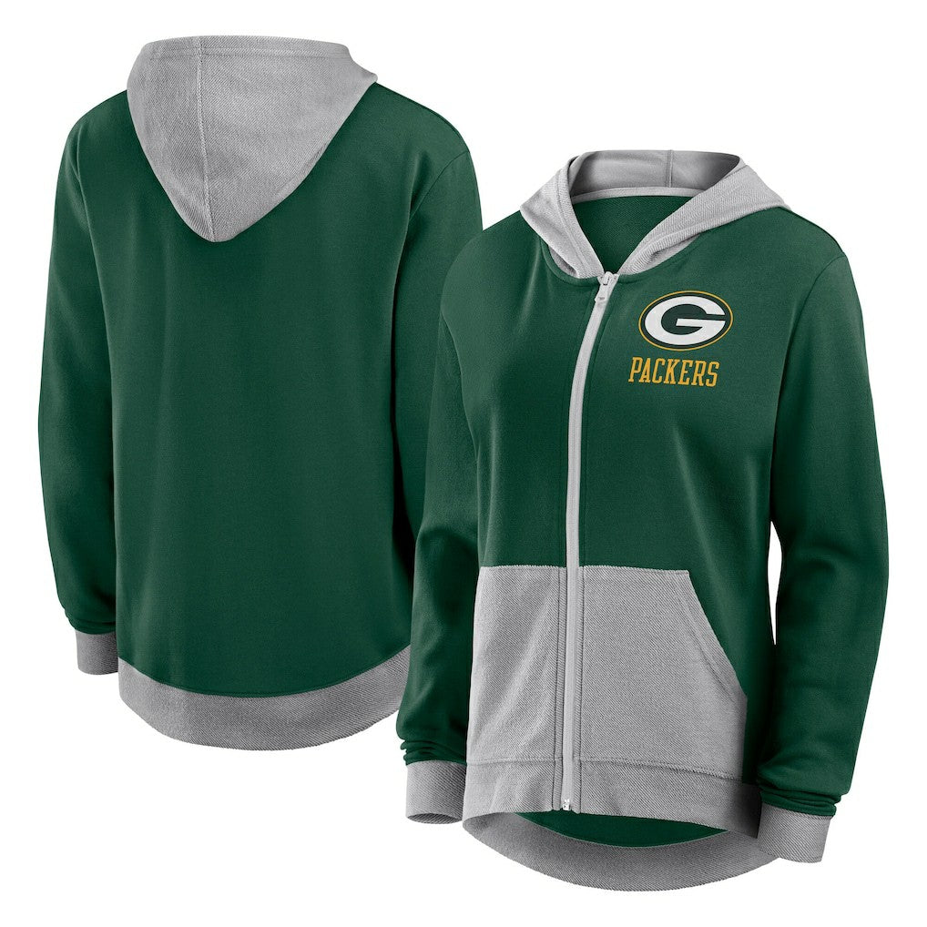 Fanatics Green Bay Packers Women's Hit It Full-Zip Hoodie Green