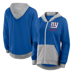 Fanatics New York Giants Women's Hit It Full-Zip Hoodie Royal