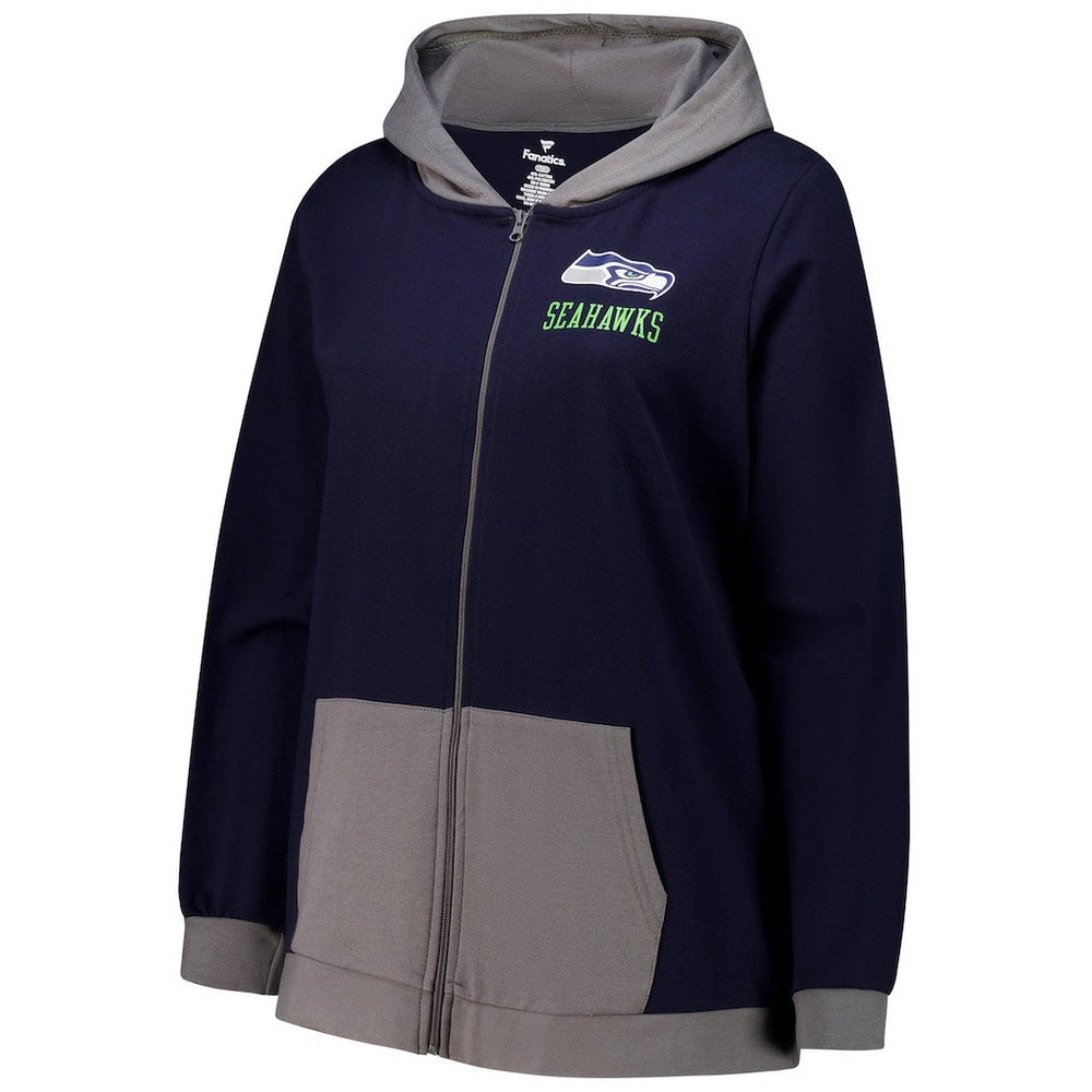 Fanatics Seattle Seahawks Women's Hit It Full-Zip Hoodie College Navy