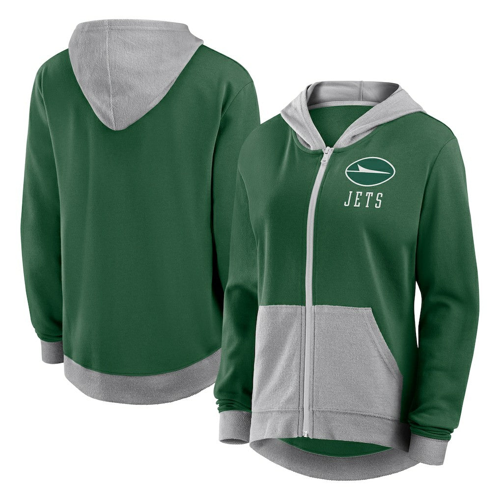 Fanatics New York Jets Women's Hit It Full-Zip Hoodie Green