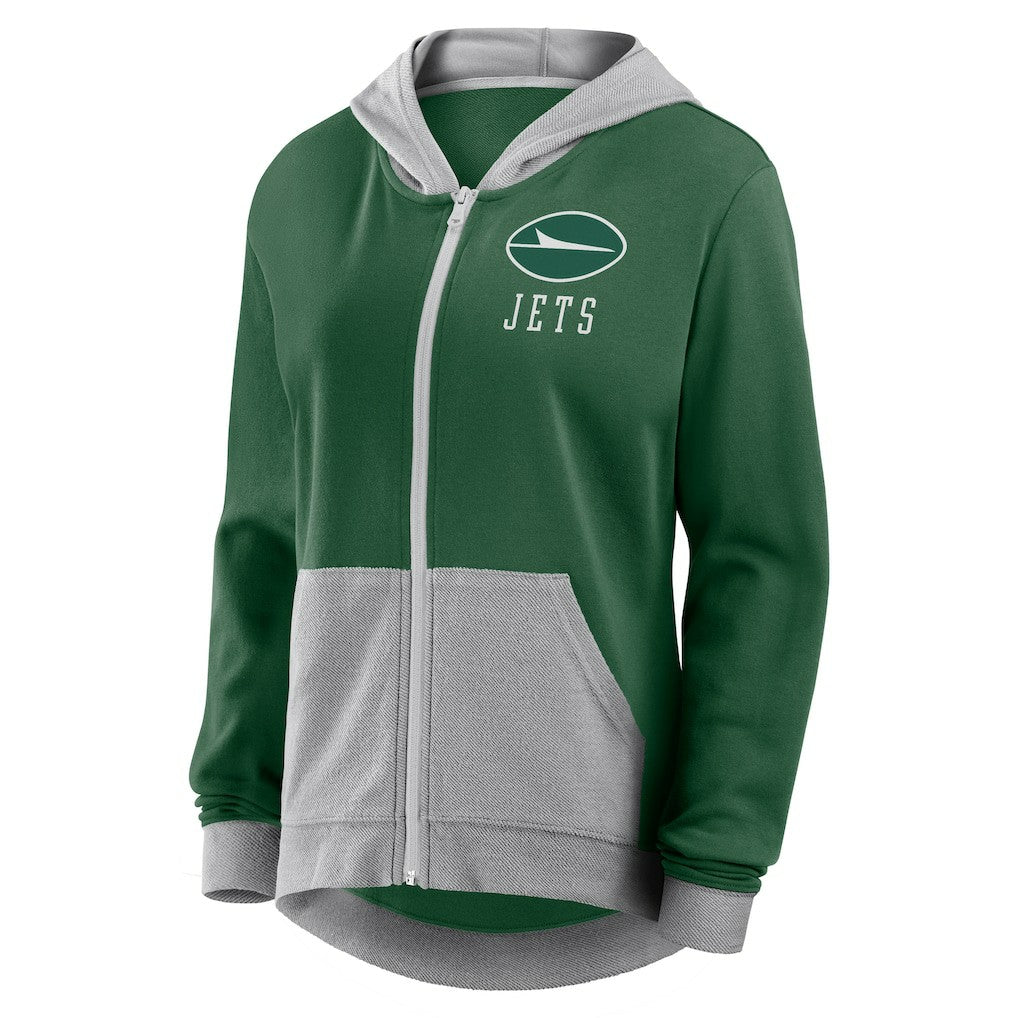 Fanatics New York Jets Women's Hit It Full-Zip Hoodie Green