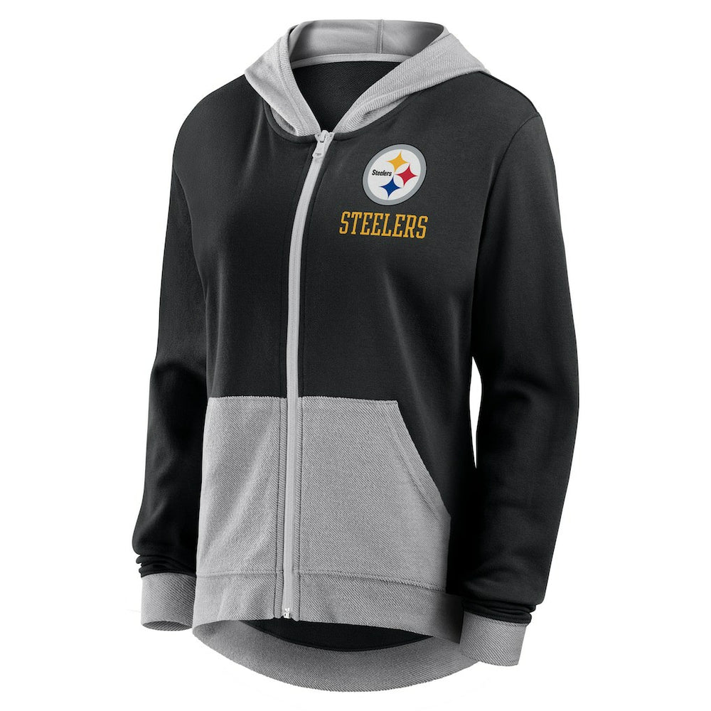 Fanatics Pittsburgh Steelers Women's Hit It Full-Zip Hoodie Black