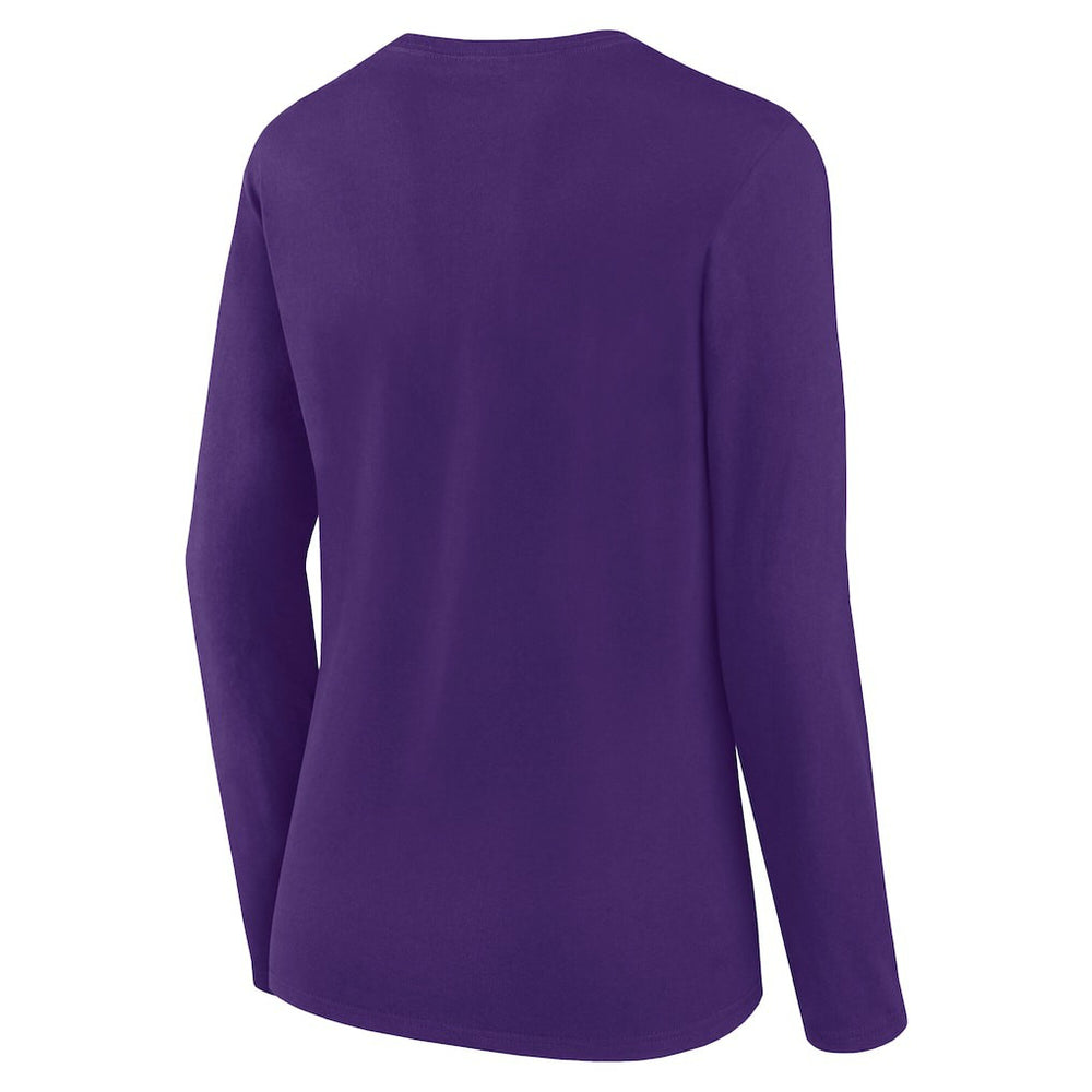 Fanatics Minnesota Vikings Women's Long Sleeve Scoop Neck T-Shirt Purple