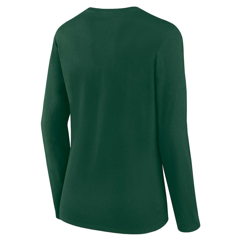 Fanatics Green Bay Packers Women's Long Sleeve Scoop Neck T-Shirt Green