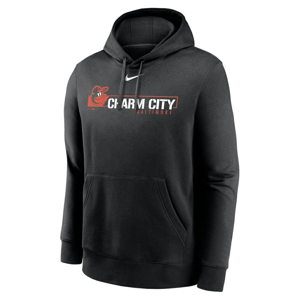 Baltimore Orioles Nike Local Club Pullover Hoodie - Black - Nike on Sale