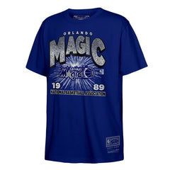 Orlando Magic Hardwood Classics Vintage Hoopster T-Shirt Blue | Mitchell & Ness