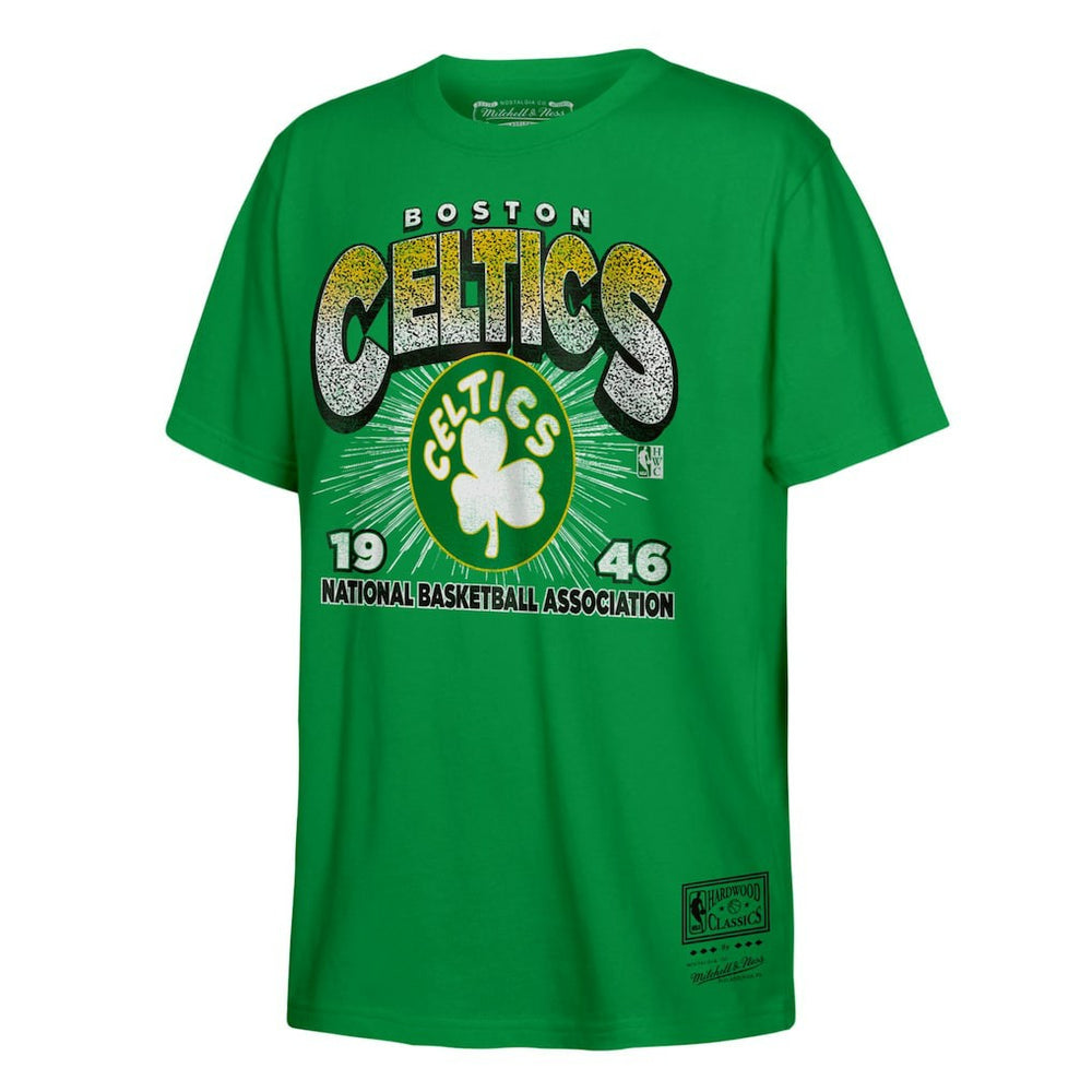 Boston Celtics Hardwood Classics Vintage Hoopster T-Shirt Kelly Green | Mitchell & Ness online