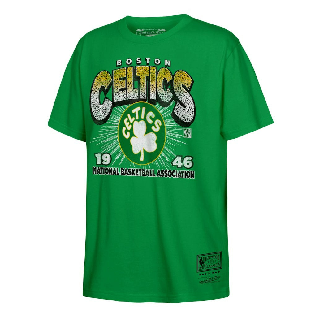 Boston Celtics Hardwood Classics Vintage Hoopster T-Shirt Kelly Green | Mitchell & Ness online
