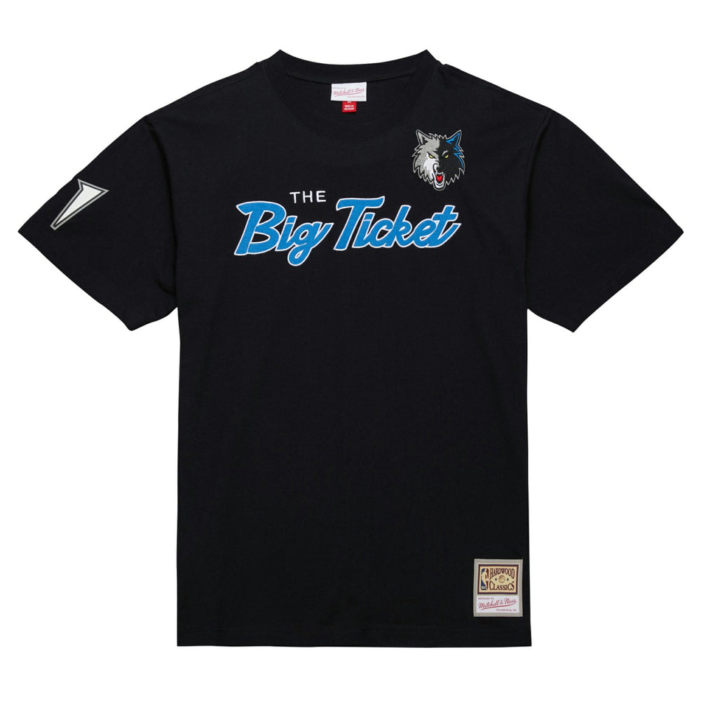 Kevin Garnett Minnesota Timberwolves Premium Nickname T-Shirt Black | Mitchell & Ness for sale