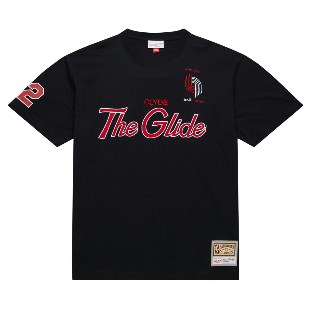Clyde Drexler Portland Trail Blazers Premium Nickname T-Shirt Black | Mitchell & Ness online