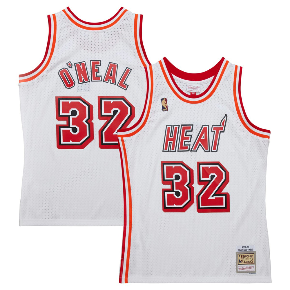 Shaquille O'Neal Miami Heat 2007/08 Hardwood Classics Swingman Jersey White | Mitchell & Ness discount