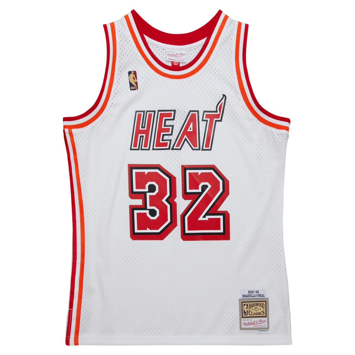 Shaquille O'Neal Miami Heat 2007/08 Hardwood Classics Swingman Jersey White | Mitchell & Ness discount
