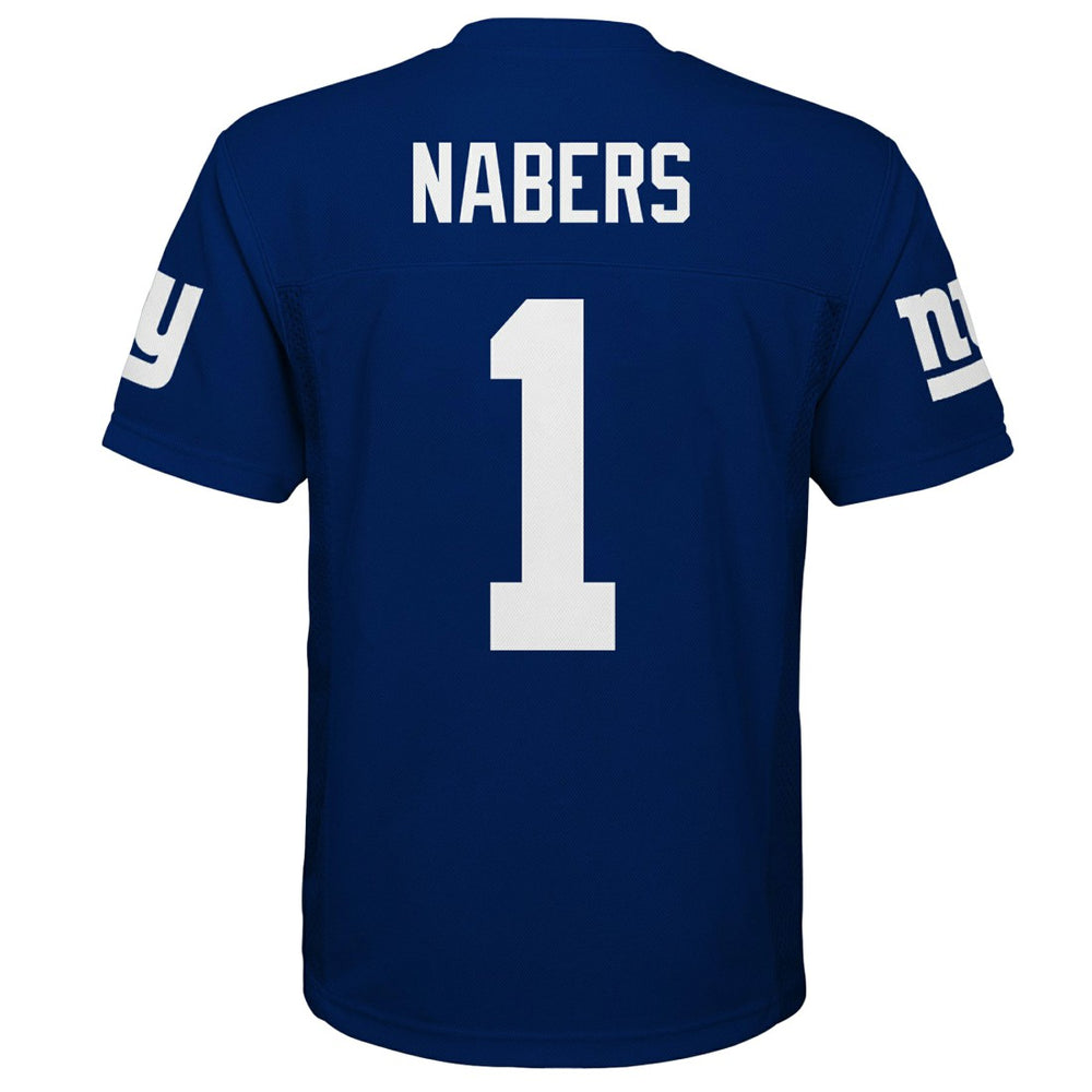 Malik Nabers New York Giants Youth Replica Player Jersey Royal
