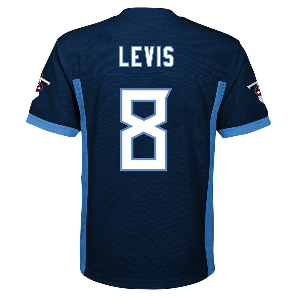 Will Levis Tennessee Titans Youth Replica Player Jersey Navy