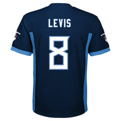 Will Levis Tennessee Titans Youth Replica Player Jersey Navy