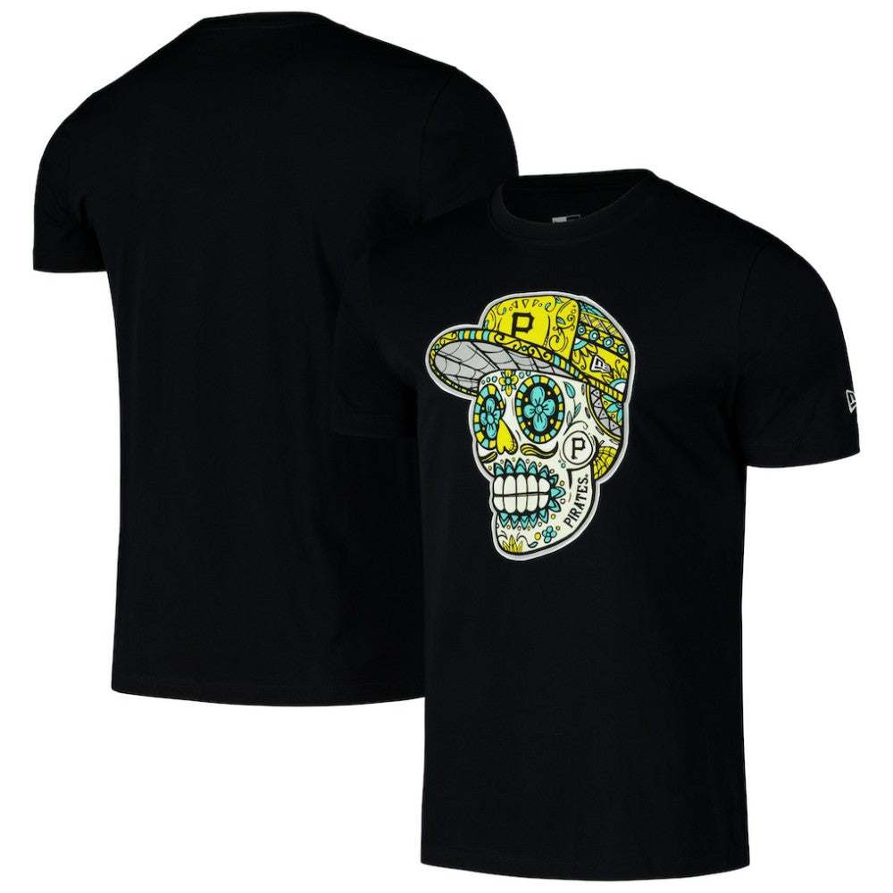 Pittsburgh Pirates New Era Sugar Skulls T-Shirt - Black - New Era on Sale
