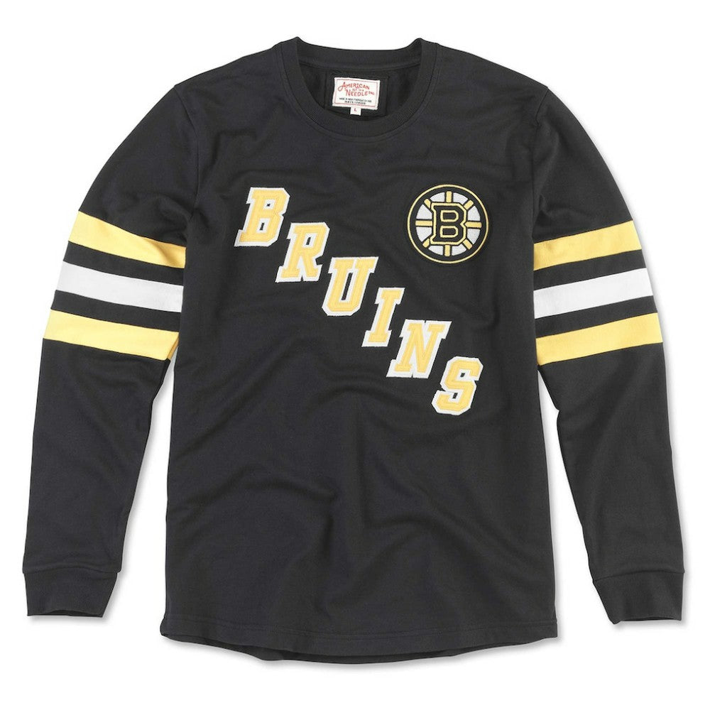 Boston Bruins American Needle Sudbury Long Sleeve T-Shirt - Black - NHL 201662678