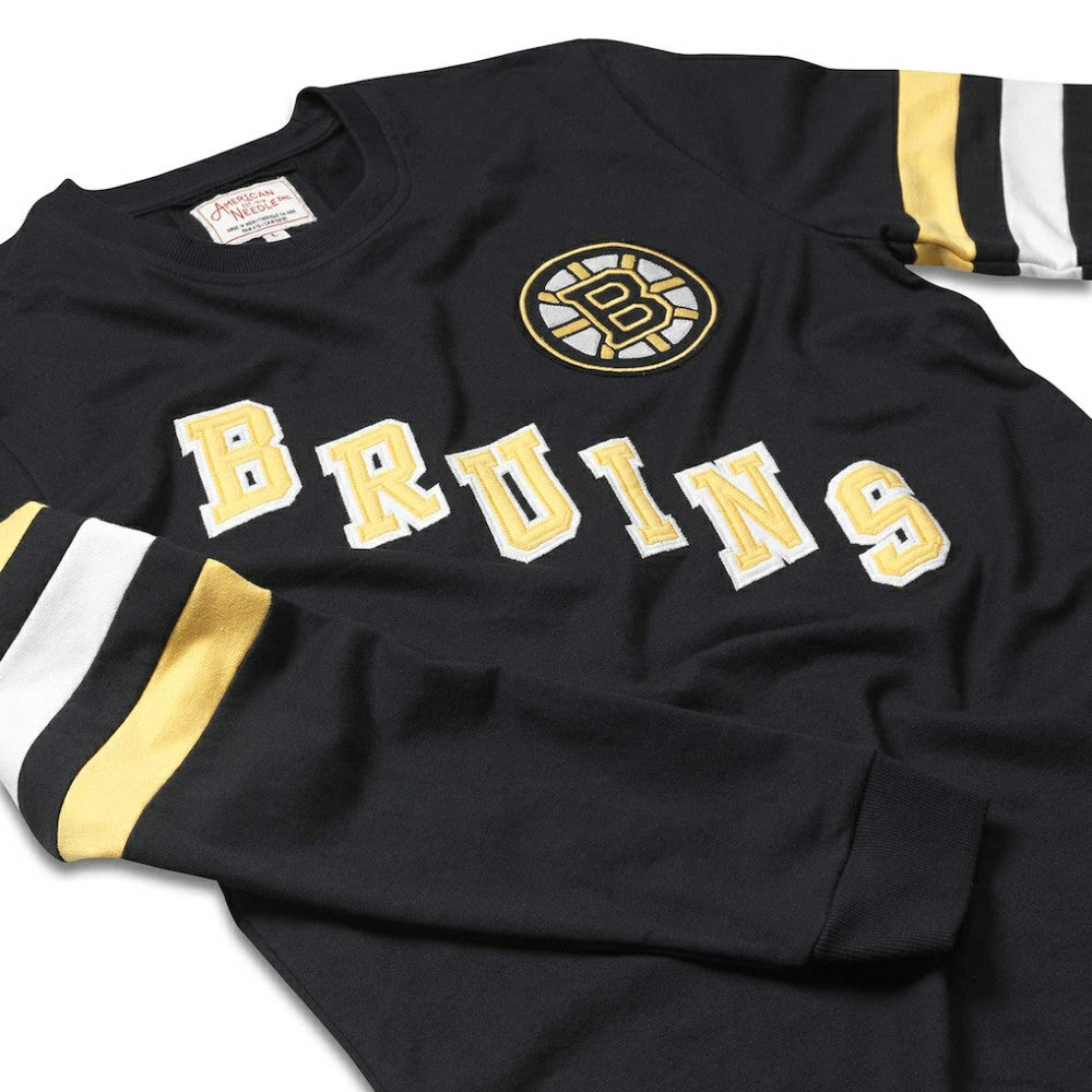 Boston Bruins American Needle Sudbury Long Sleeve T-Shirt - Black - NHL 201662678