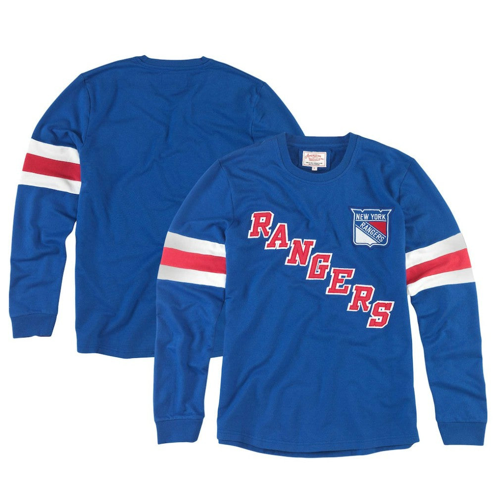 New York Rangers American Needle Sudbury Long Sleeve T-Shirt - Blue - NHL 201662679