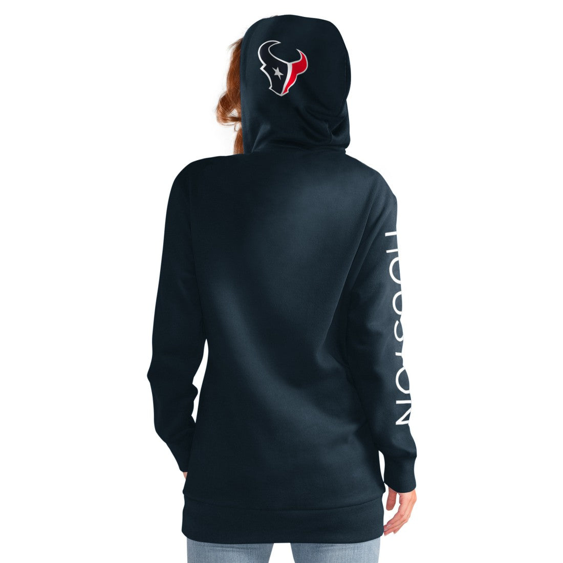 Houston Texans G-III 4Her by Carl Banks Women's Extra Inning Pullover Hoodie Navy