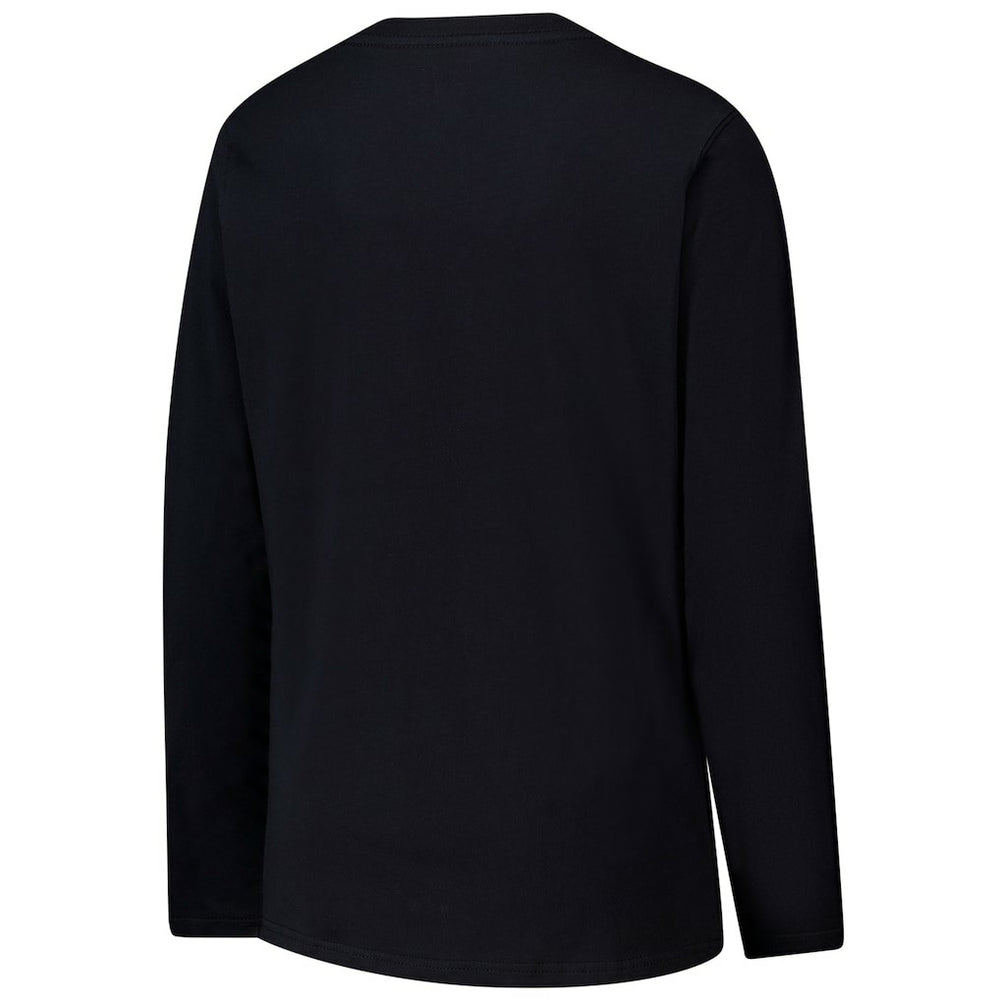 Carolina Panthers G-III 4Her by Carl Banks Women's Post Season Long Sleeve V-Neck T-Shirt Black