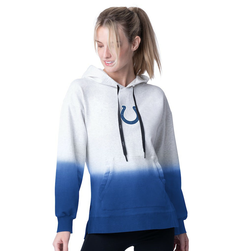 Indianapolis Colts MSX by Michael Strahan Women's Daniela Pullover Hoodie Gray