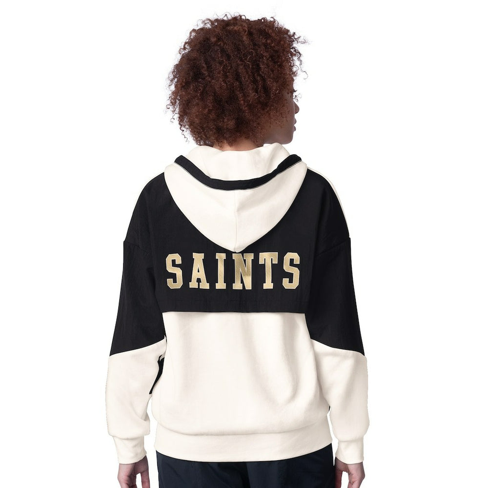 New Orleans Saints Starter Women's Scrimmage Full-Zip Hoodie White