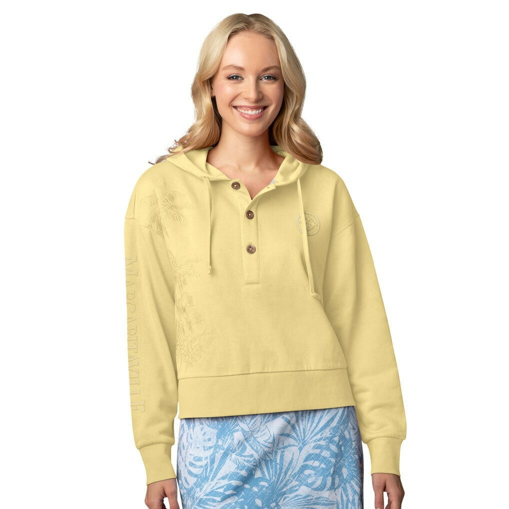 Pittsburgh Steelers Margaritaville Women's Island Dream Solid Pullover Hoodie Yellow